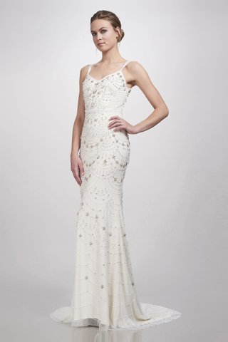 "Astrid" Gown by THEIA a-sheath-gown-with-thin-straps-a-slight-v-neckline-and-embellishments-throughout-by-theia