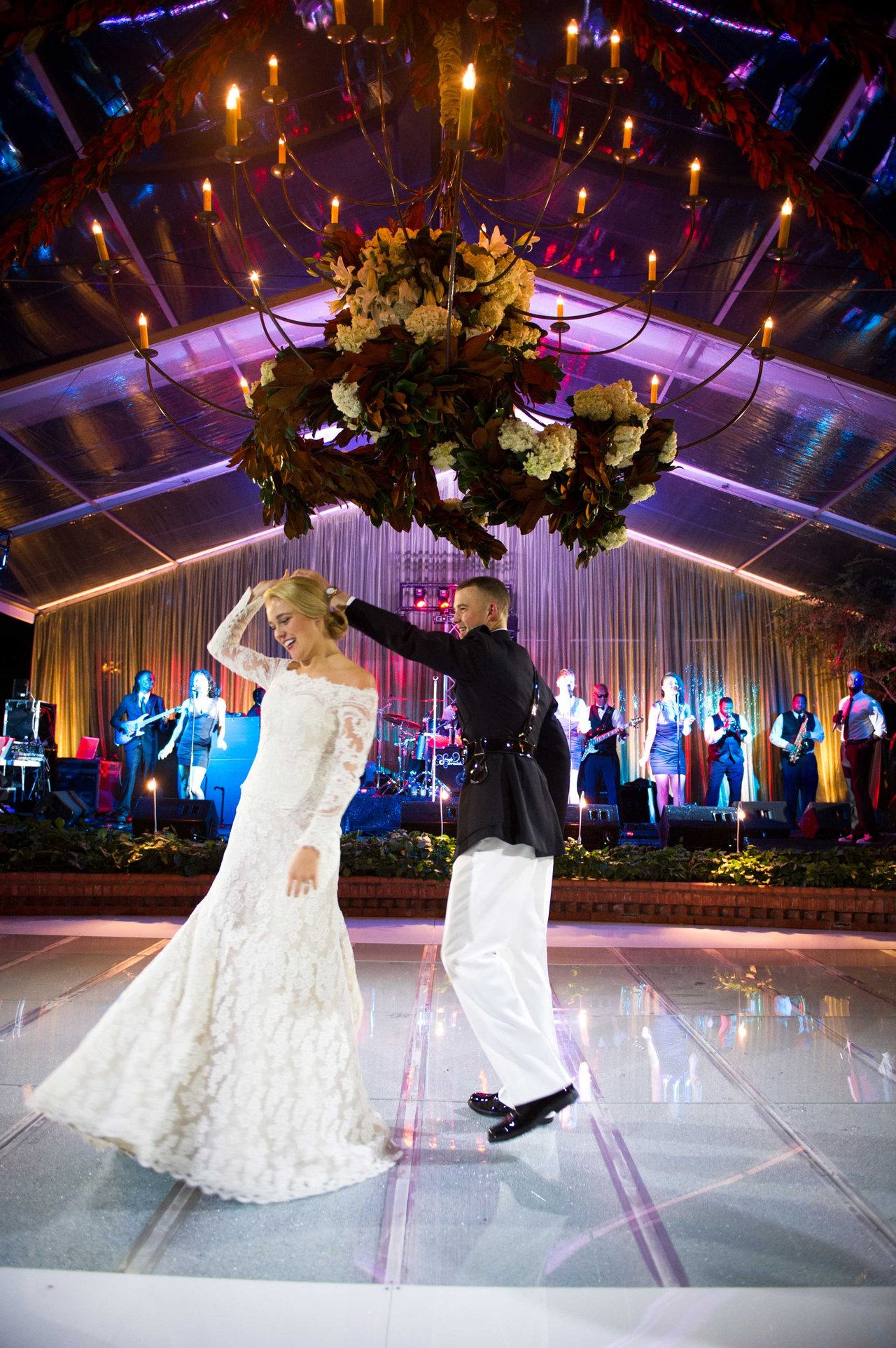 Dance Floor Over AtHome Swimming Pool