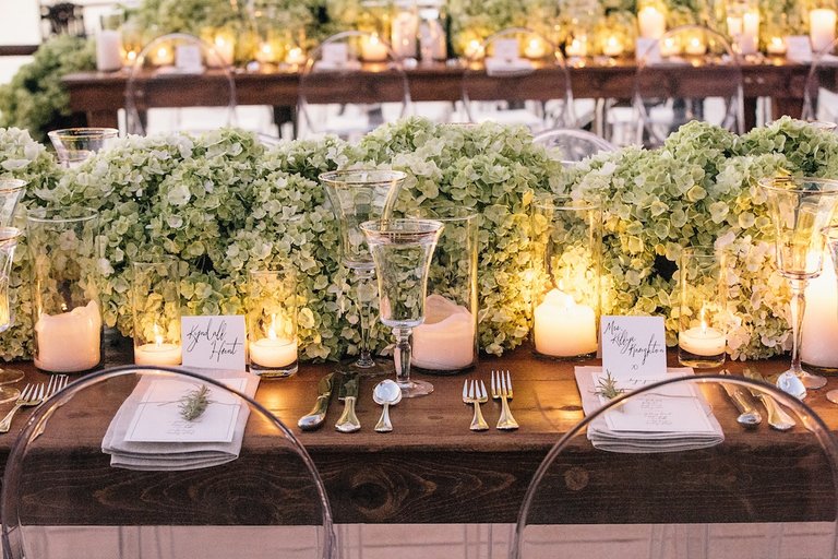 Candlelit Dinner Table