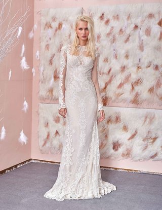 Style 801 by GALA by Galia Lahav gala-no-3-collection-gala-by-galia-lahav-long-sleeve-high-neck-lace-wedding-dress-with-sheer-detail