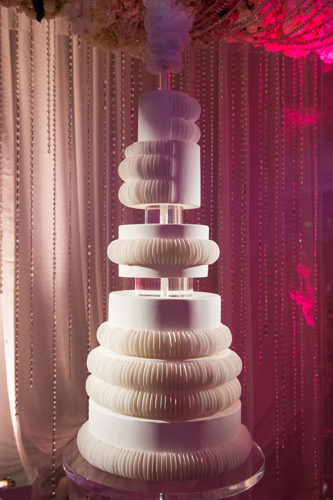 Suspended "Floating" Wedding Cake