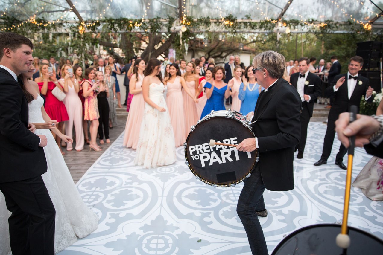 Live Band on Spanish Tile Dance Floor