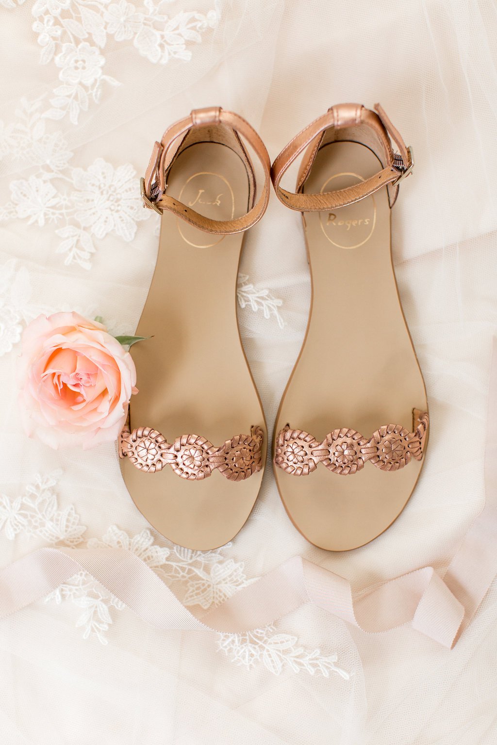 Metallic Rose Gold Shoes