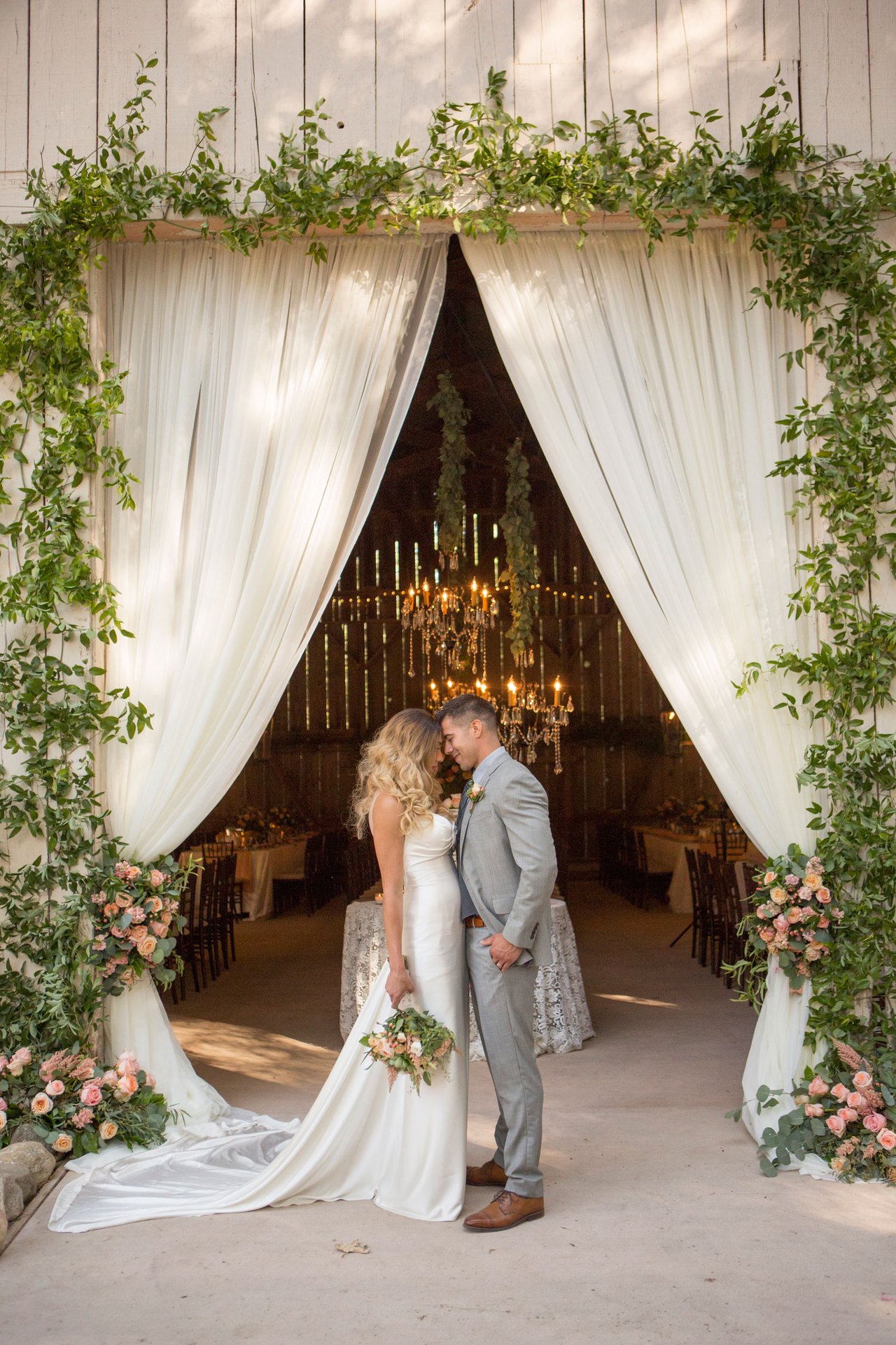 Bride Changes for Rustic Reception