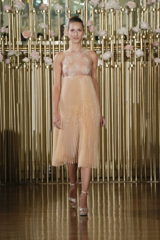 "Georgette" by Francesca Miranda francesca-miranda-spring-2018-blush-organza-midi-illusion-neck-hand-embroidered-organza-flowers