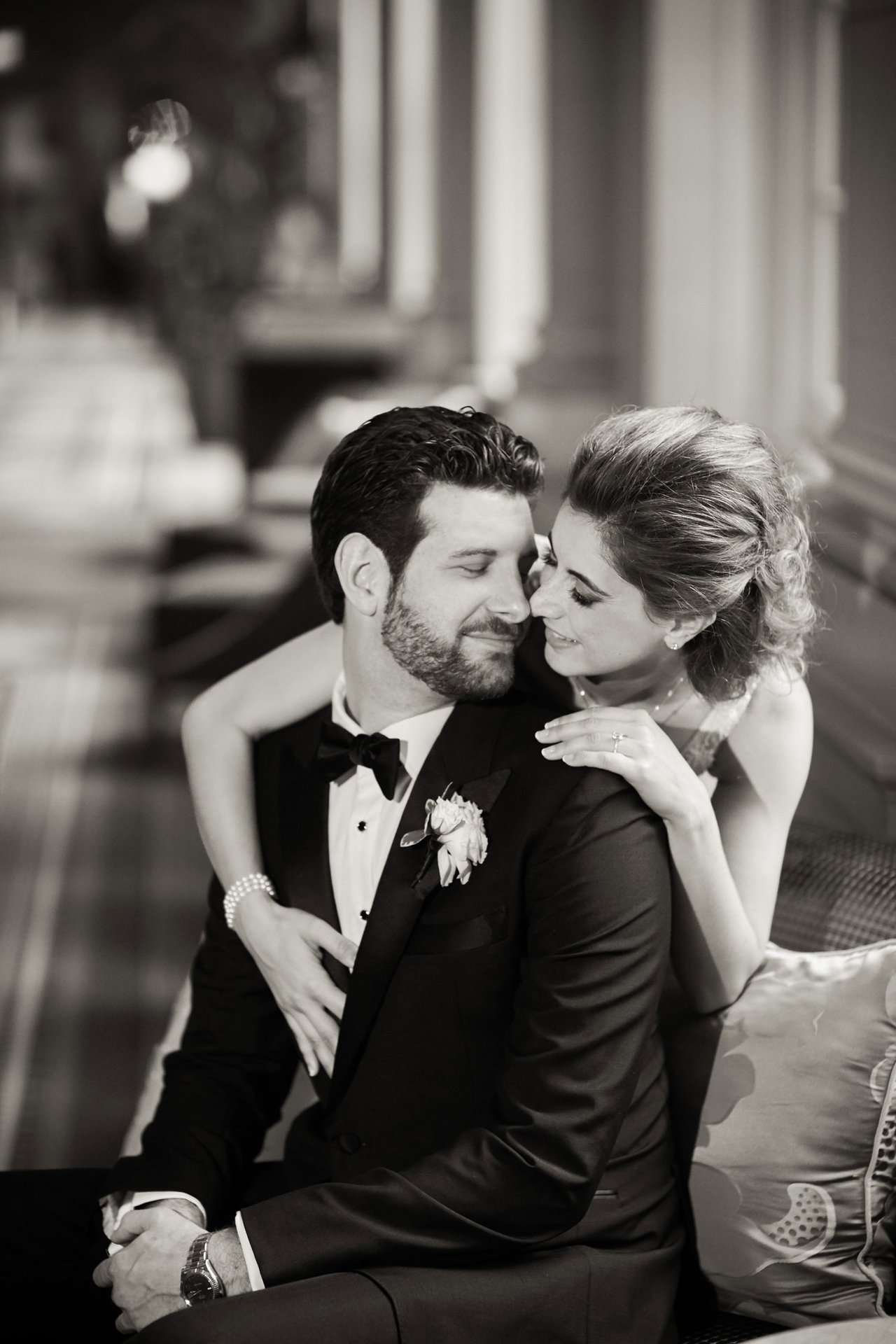 Romantic Black & White Portrait
