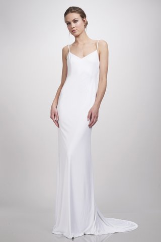 "Ivy" Slip, in Ivory, by THEIA a-slip-gown-with-a-v-neckline-and-thin-straps-also-comes-in-blue-champagne-and-blush-by-theia