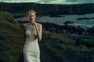 "Julianne" Gown from BHLDN bhldn-fall-2016-wedding-dress-julianne-by-badgley-mischka-high-neck-silk-bodice-and-skirt