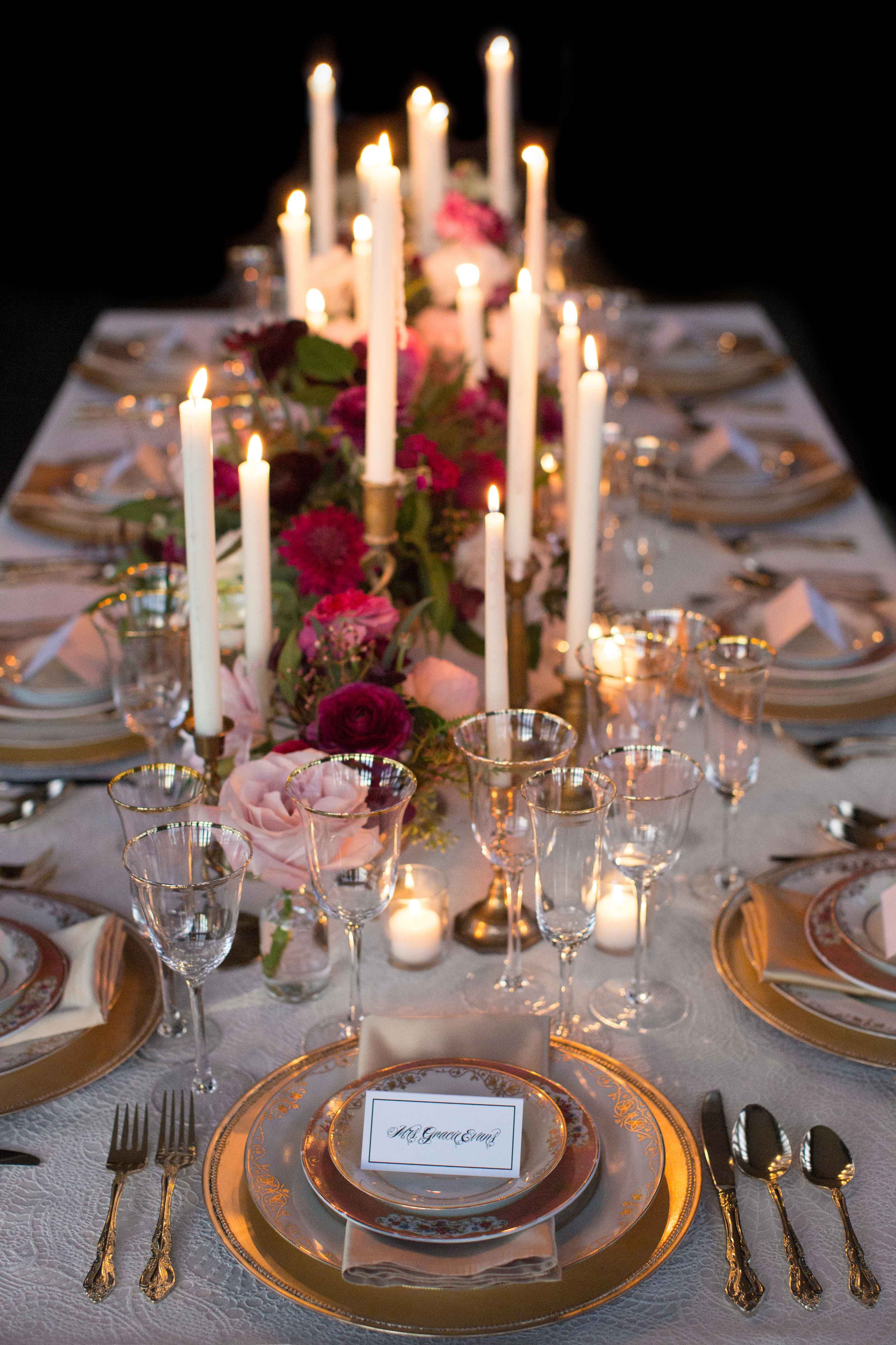 VintageInspired Tablescape, Candles