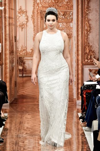 "Beatrice" by THEIA beatrice-by-theia-spring-2019-porcelain-hand-embroidered-halter-gown-with-beading-and-fringe