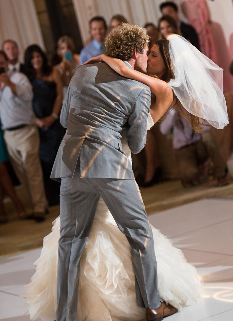 First Dance Dip Kiss