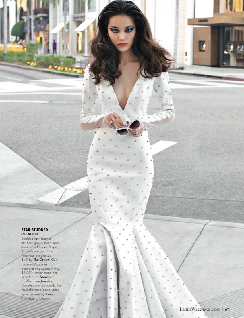 Studded Hayley Paige Gown Studded Hayley Paige Gown