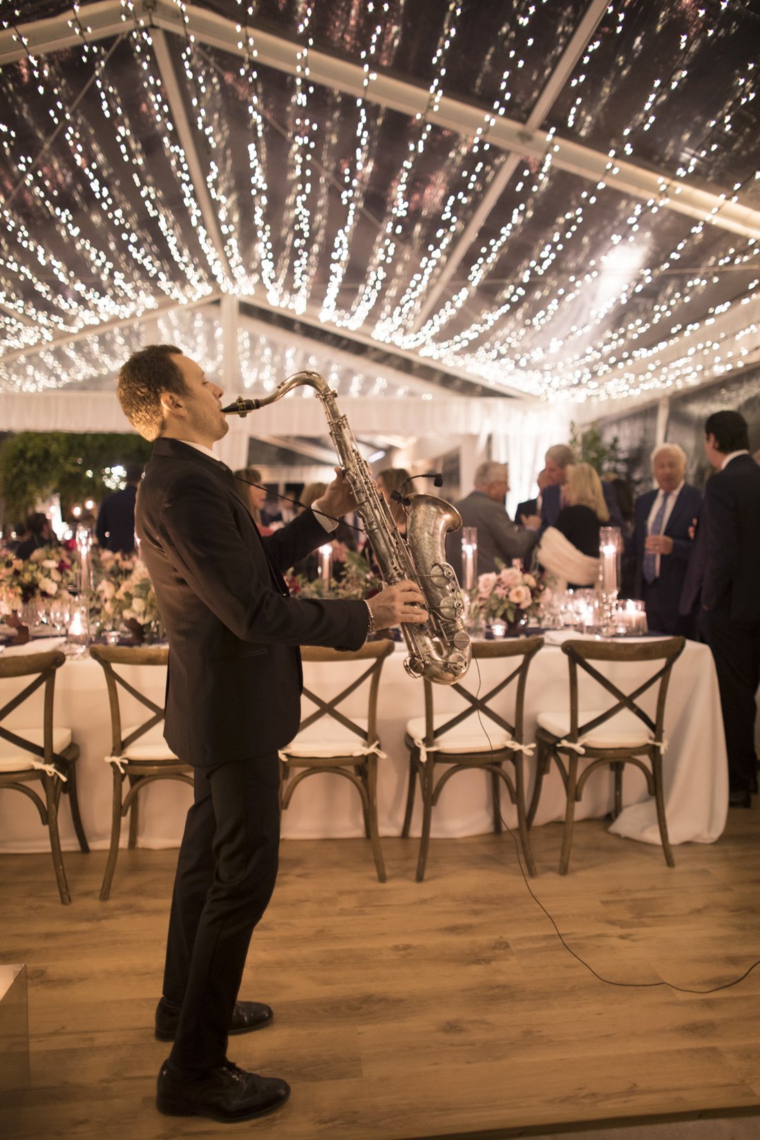 Saxophone Player at Reception
