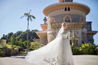 "Grace" BHLDN Wedding Dress sleeves-sachin-babi-princess-dress-with-casual-top