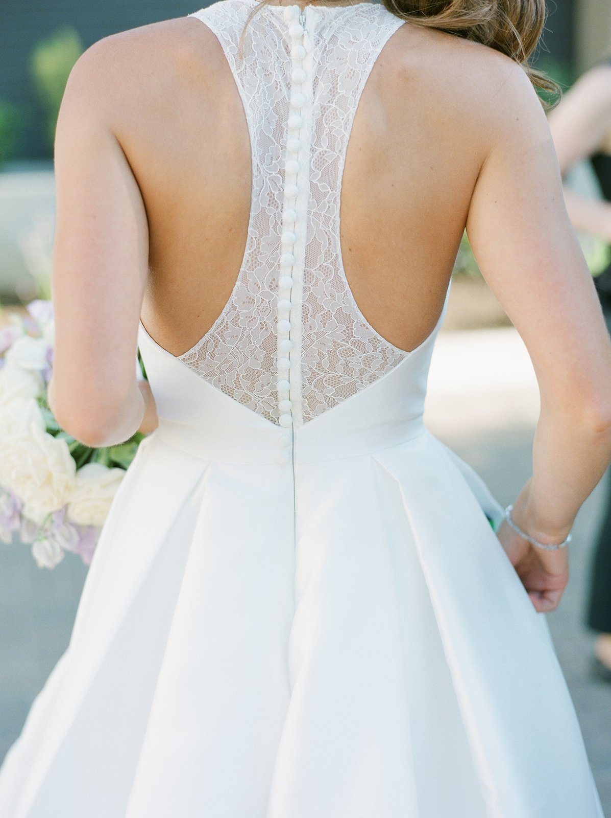 lace racerback wedding dress