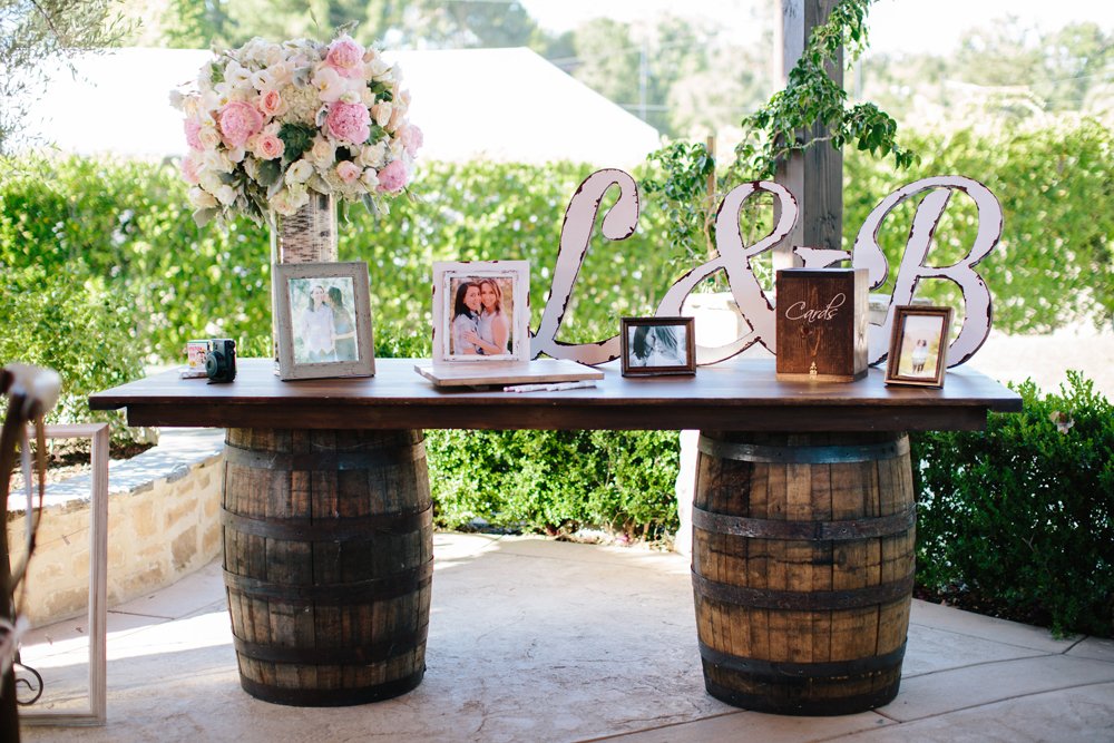 Rustic Guest Book Table