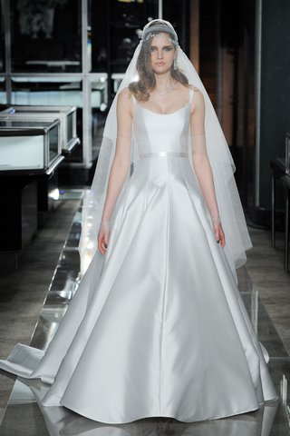 "Perfection" by Reem Acra a-silk-blend-mikado-ball-gown-with-a-sculpted-scoop-neckline-by-reem-acra