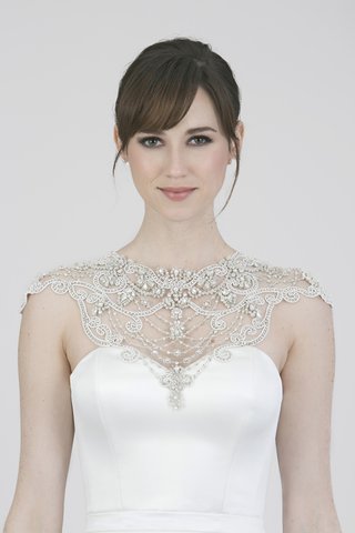 An Embellished Caplet with Designs by THEIA a-caplet-with-designs-of-jewels-throughout-by-theia