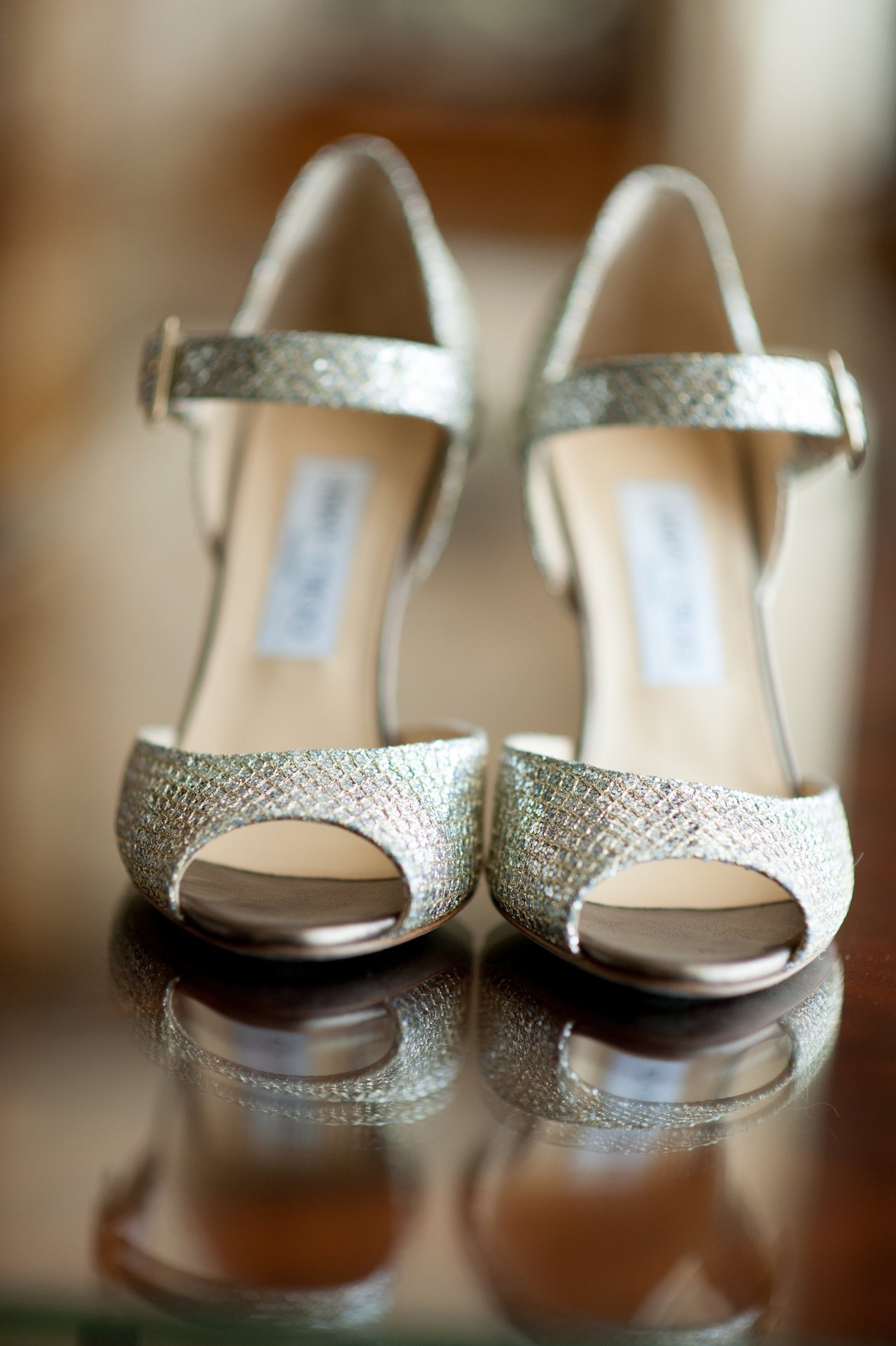 metallic wedding shoes