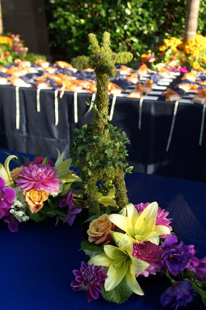 Giraffe-Shaped Topiary