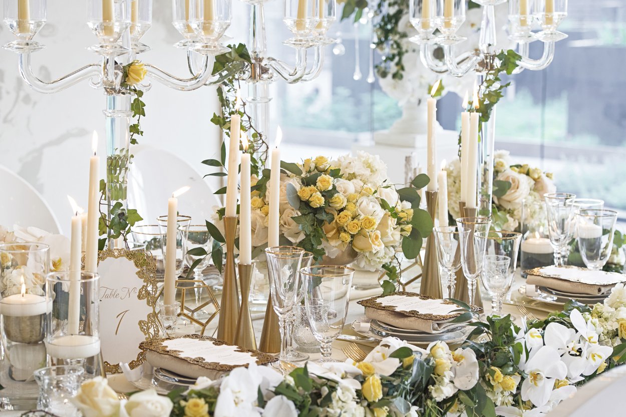 Modern Gold Candlesticks