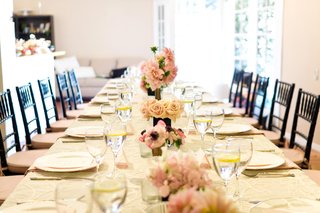 Bridal Shower Tablescape long-table-with-pink-centerpieces