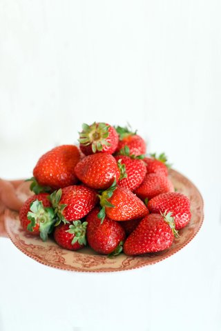 Strawberries on a Plate a-delectable-plate-of-fresh-strawberries