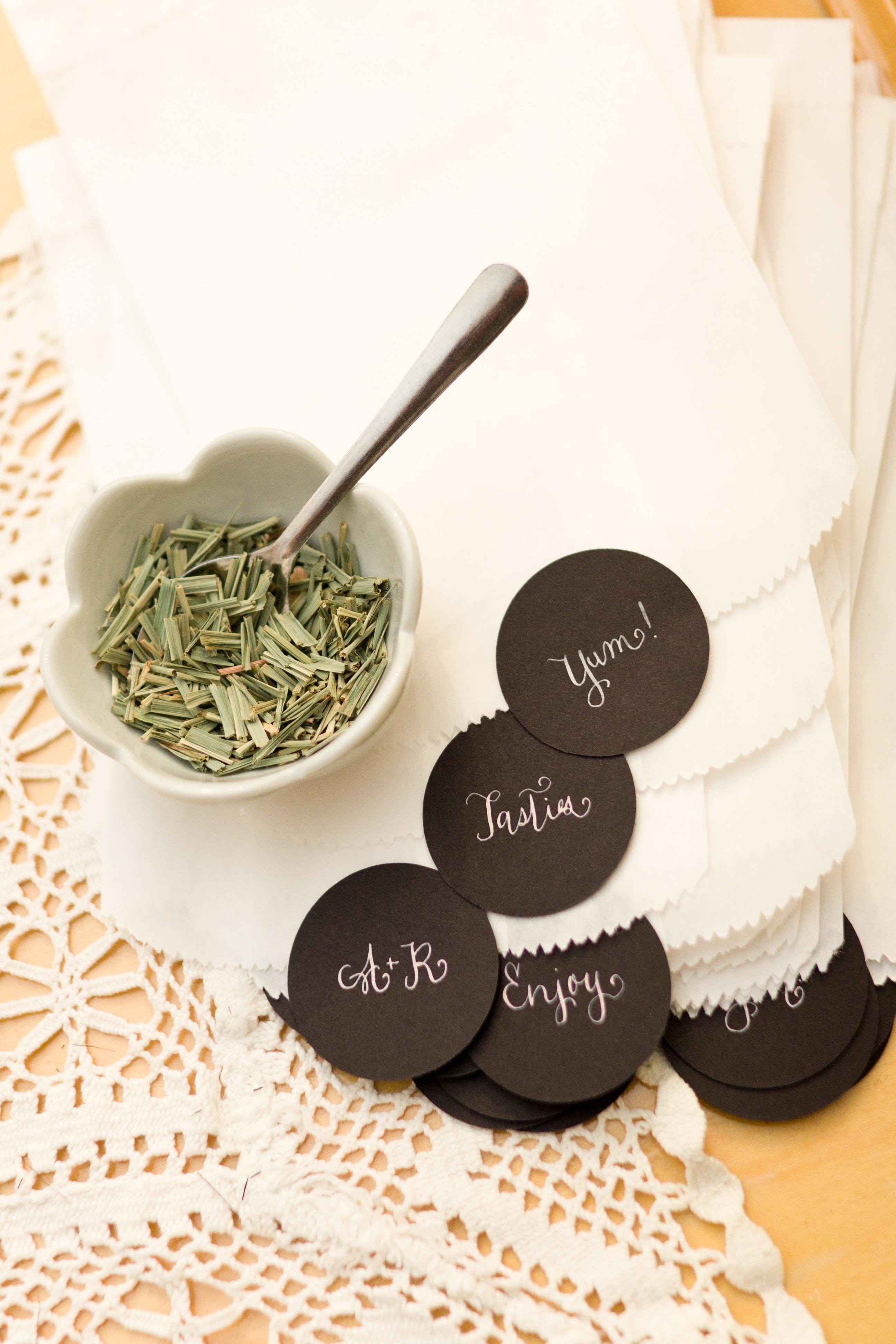 Loose Leaf Tea and Favor Bags