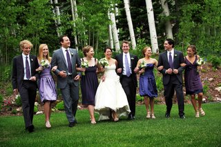 mismatched wedding party