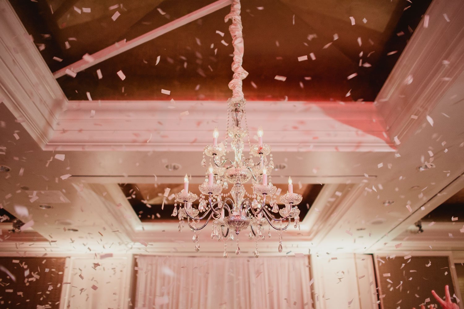 Reception Ceiling & Chandelier