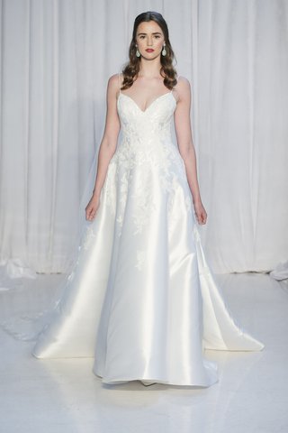 Louisa by Anne Barge anne-barge-fall-2018-ball-gown-sweetheart-neckline-spaghetti-straps-chiffon-floral-embroidery