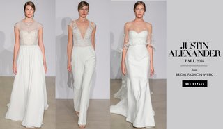 Sleek and Romantic Dresses from Justin Alexander Fall 2018 bridal-fashion-week-justin-alexander-fall-2018