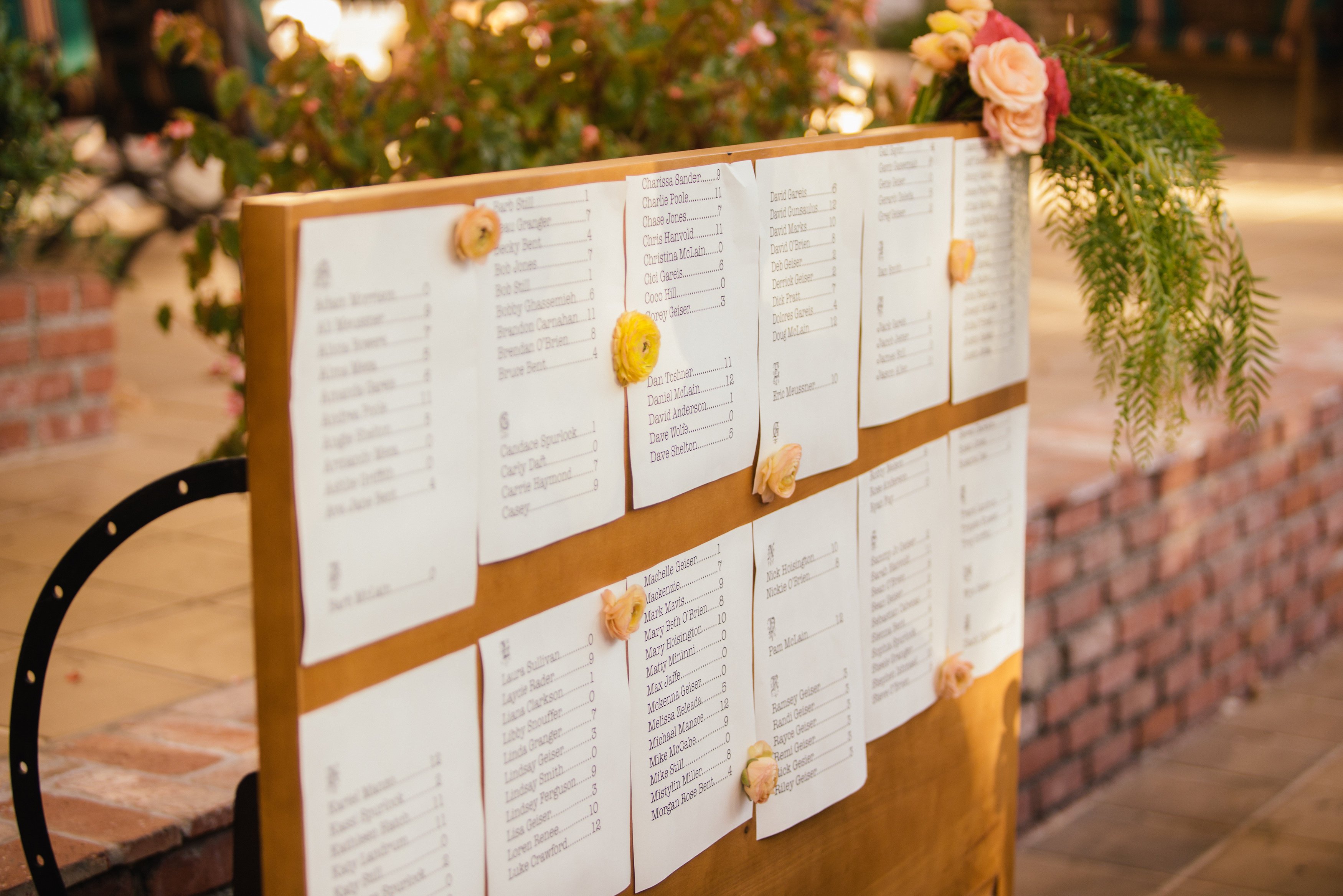 Wedding seating chart template excel image