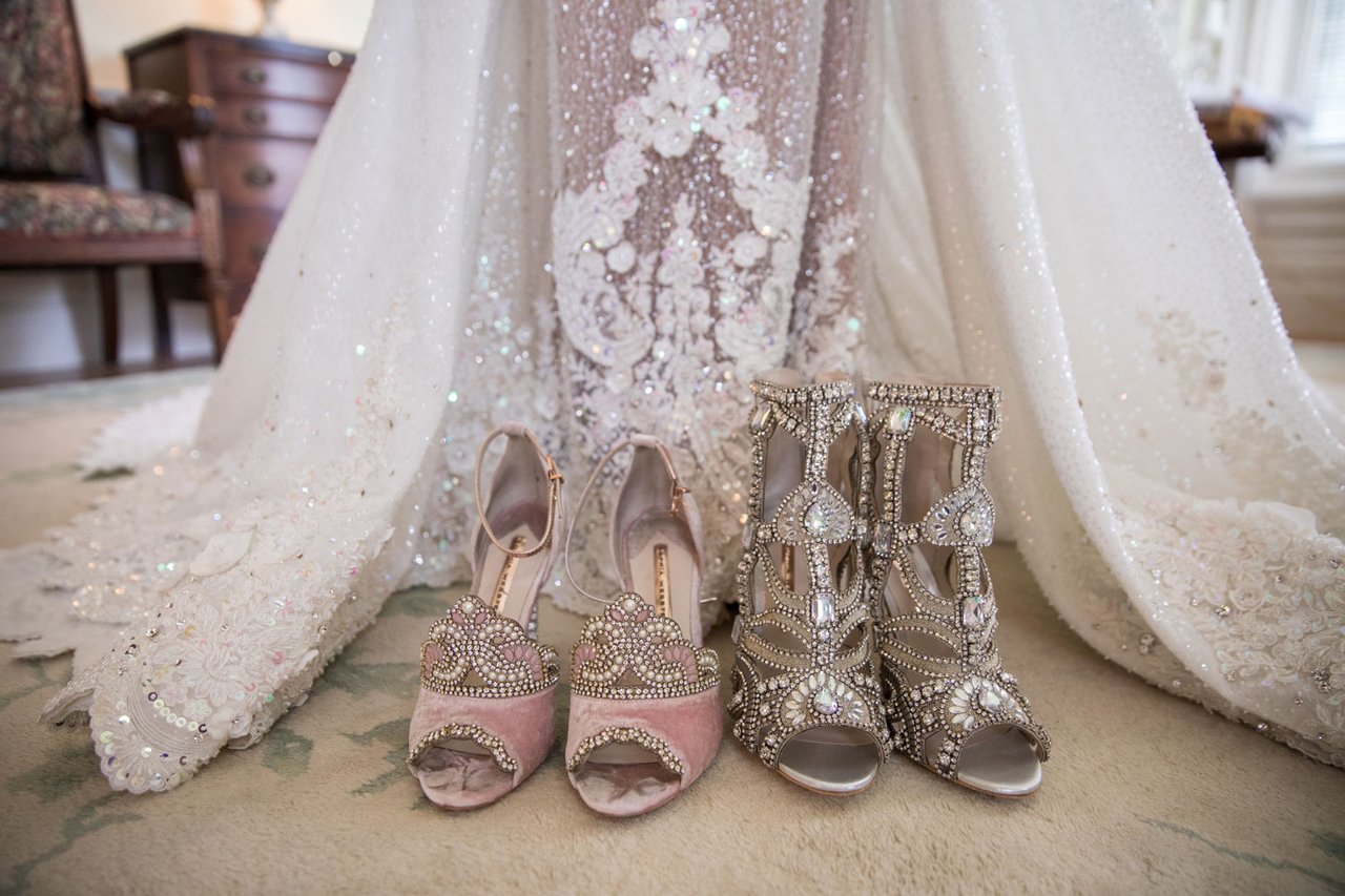 jeweled bridal shoes