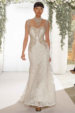 "Antonia" by Katerina Bocci katerina-bocci-2017-bridal-collection-antonia-wedding-dress-lace-silver-crystal-detail-bodice-strap