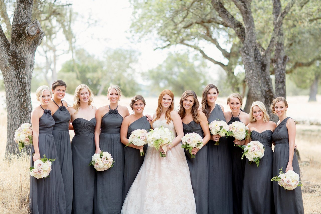 Mismatched Bridesmaid Gowns