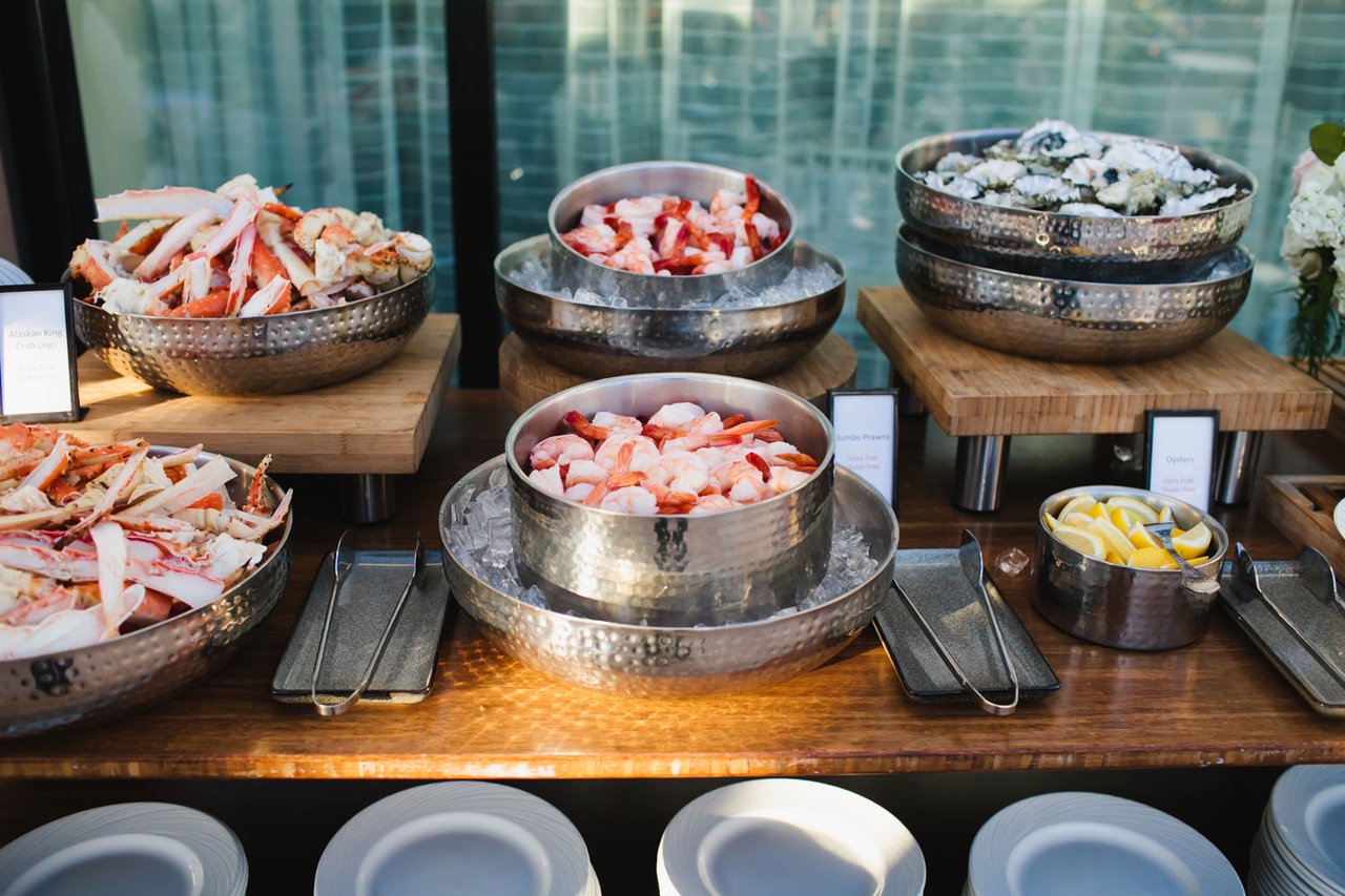 Seafood Station at Cocktail Hour