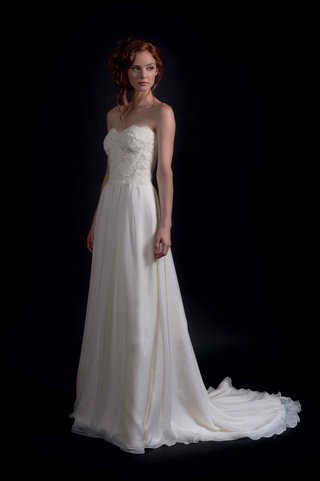 "Saide" by Modern Trousseau Fall 2016 modern-trousseau-fall-2016-strapless-sheath-wedding-dress