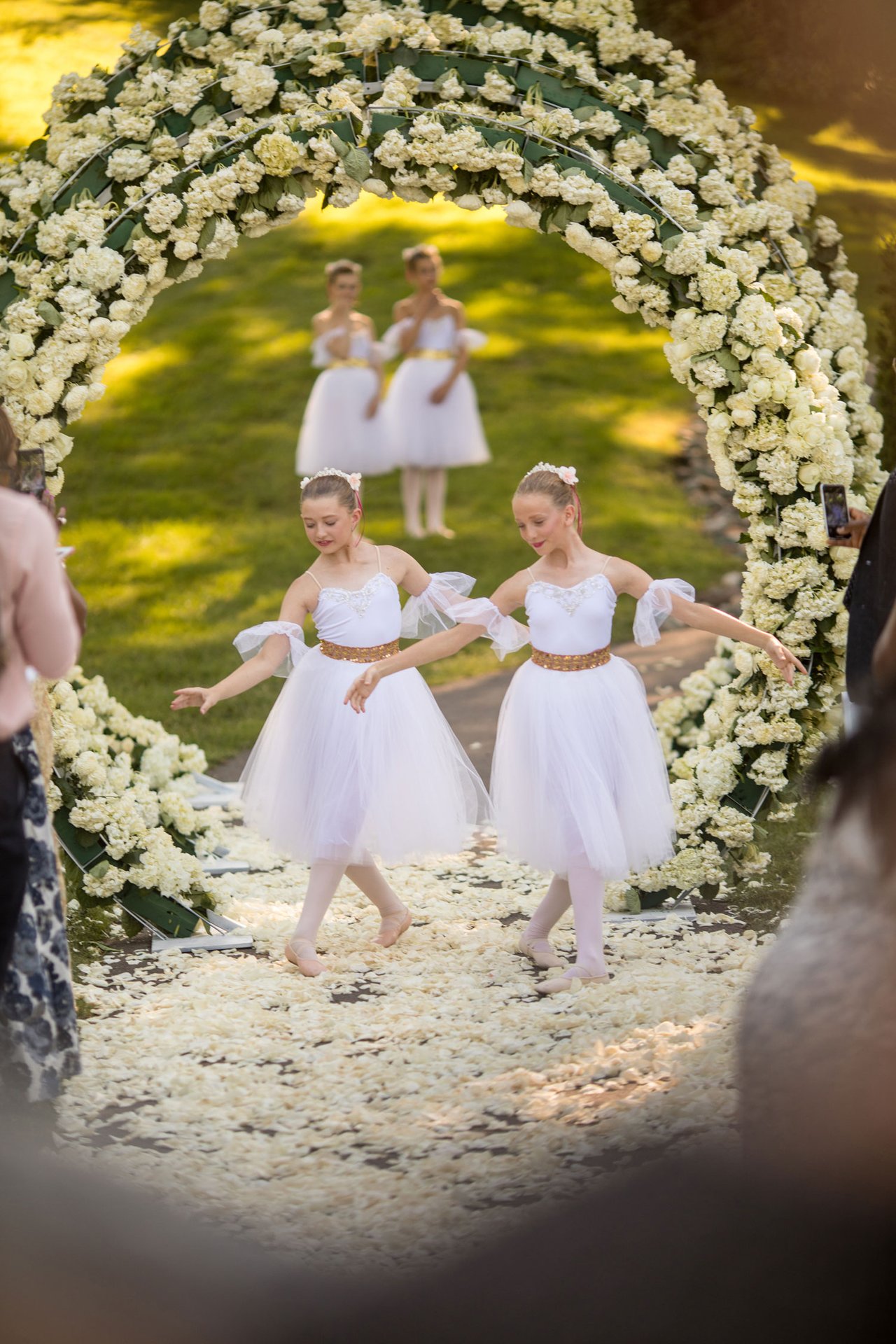 Ballerinas Dancing Down the Aisle