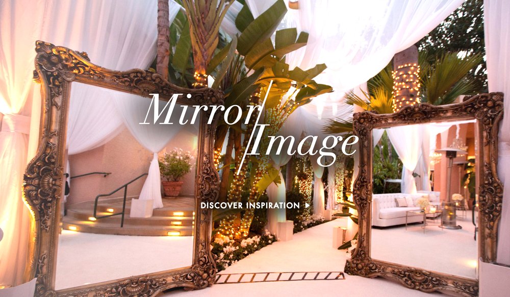 How to Use Mirrors in Your Wedding Design