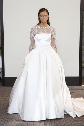 Look 14 by Gracy Accad gracy-accad-fall-2018-strapless-silk-a-line-ball-gown-with-detachable-jeweled-top