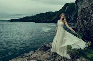 "Ostara" Gown from BHLDN bhldn-fall-2016-wedding-dress-ostara-by-catherine-deane-empire-waist-flowing-skirt