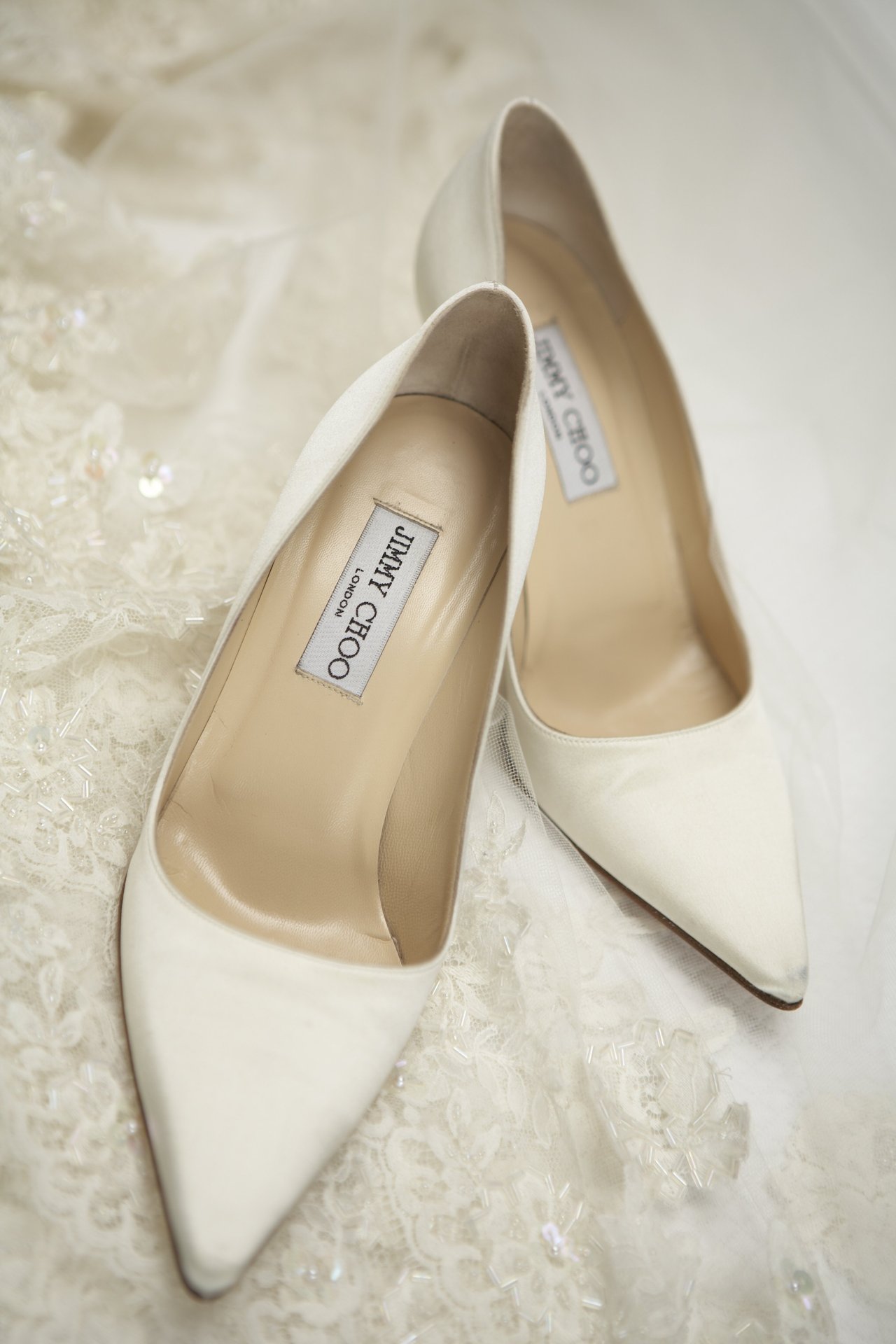 White Jimmy Choo Pumps