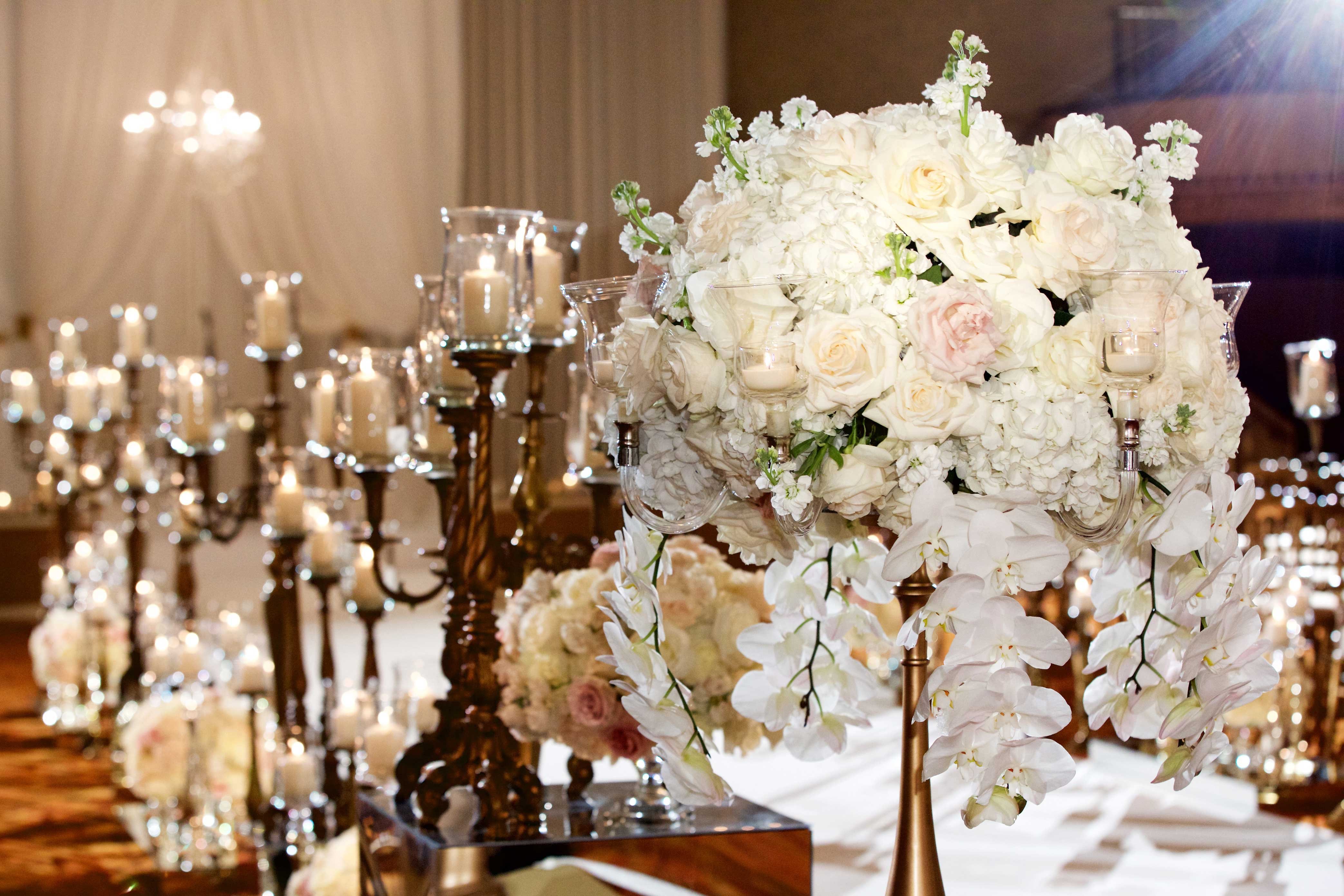 Candelabra & Large Floral Arrangements