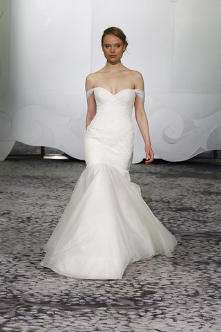 "Lainey" Dress rivini-lainey-fit-and-flare-wedding-dress-with-ruched-bodice-and-drop-sleeves