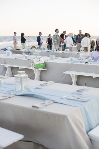 Seaside Tables and Guests picnic-tables-and-guests-on-sand