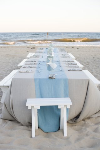 Picnic Table on Beach dinner-table-on-sand