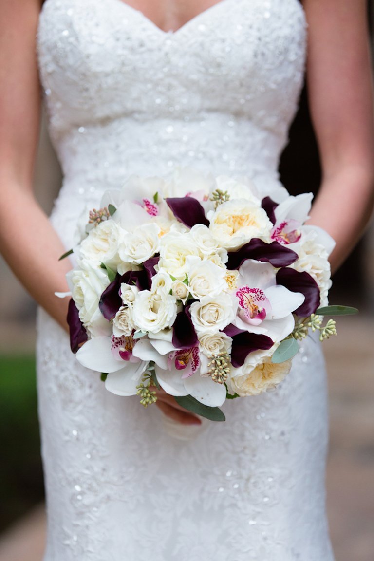 White Rose, Orchid & Calla Lily Bouquet