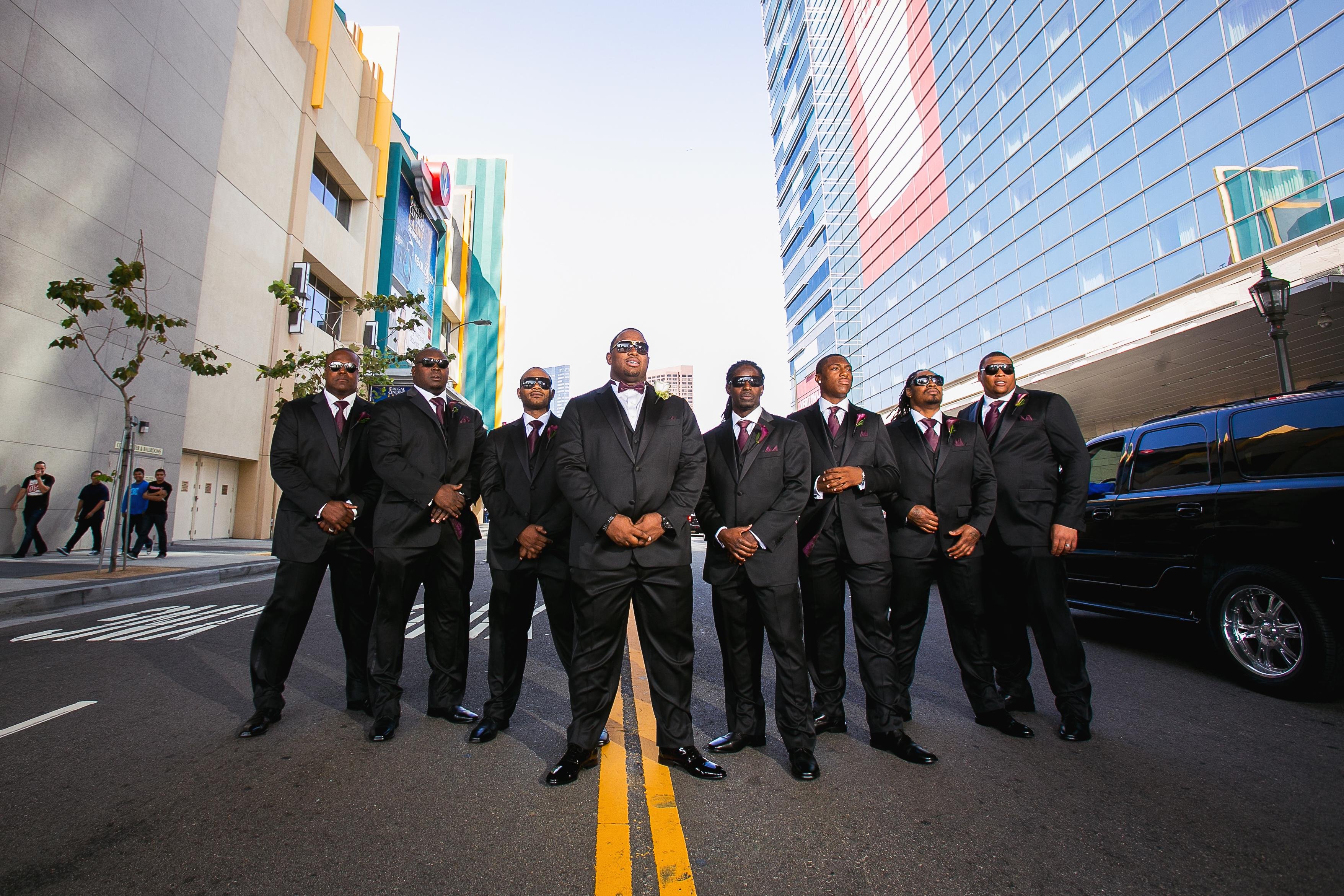 Brandon Mebane and Groomsmen