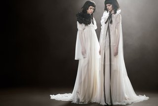 "Agatha" & "Claire" by Vera Wang vera-wang-spring-2018-agatha-ivory-mousseline-silk-chiffon-claire-bodice-tiered-peasant-ruffle